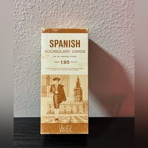 Vintage Vis-Ed Spanish Language Vocabulary Cards